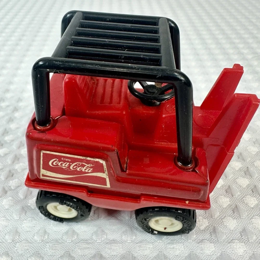 Vintage 1958 Buddy L Japan Diecast Goodyear Truck, Van & Coca-Cola Forklift 3Lot